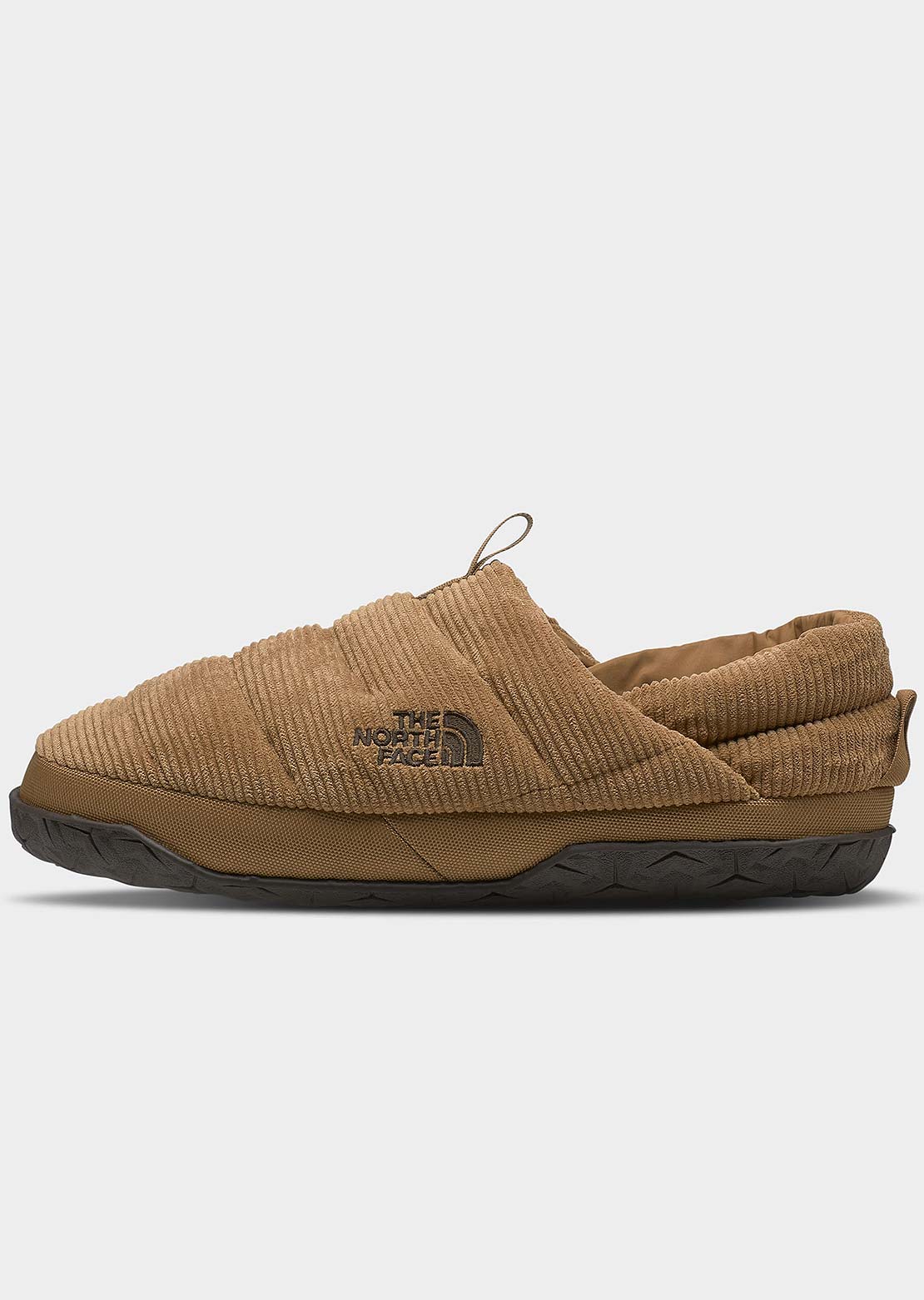 The North Face Men's Nuptse Mule Corduroy Slippers Utility Brown/Demitasse Brown