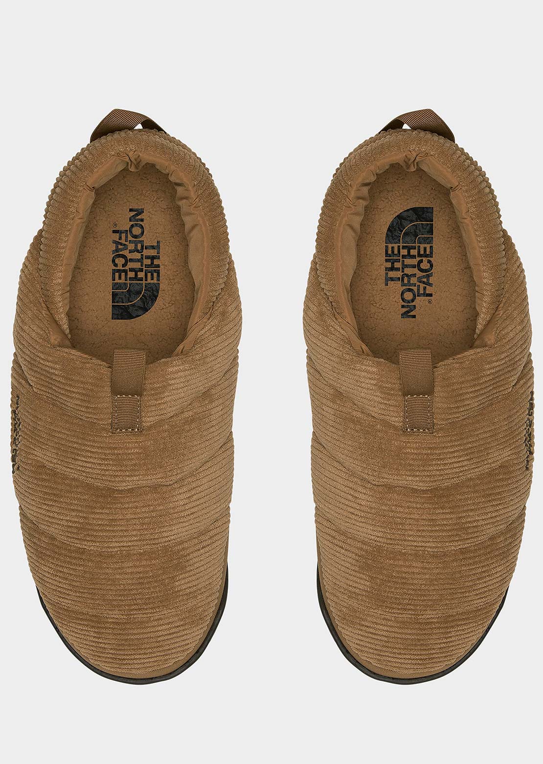 The North Face Men's Nuptse Mule Corduroy Slippers Utility Brown/Demitasse Brown