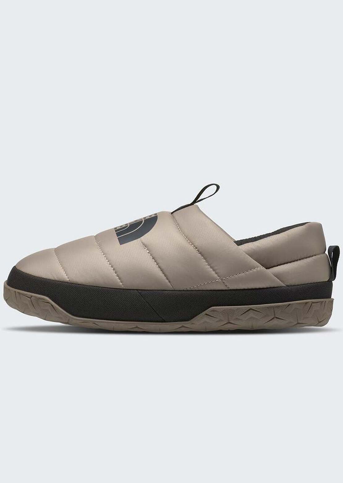 The North Face Men's Nuptse Mule Slippers Mushroom Grey/Mocha Brown