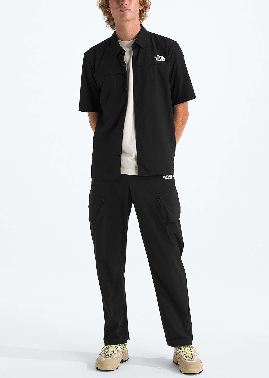 The North Face Men's Packable Button Up Shirt TNF Black