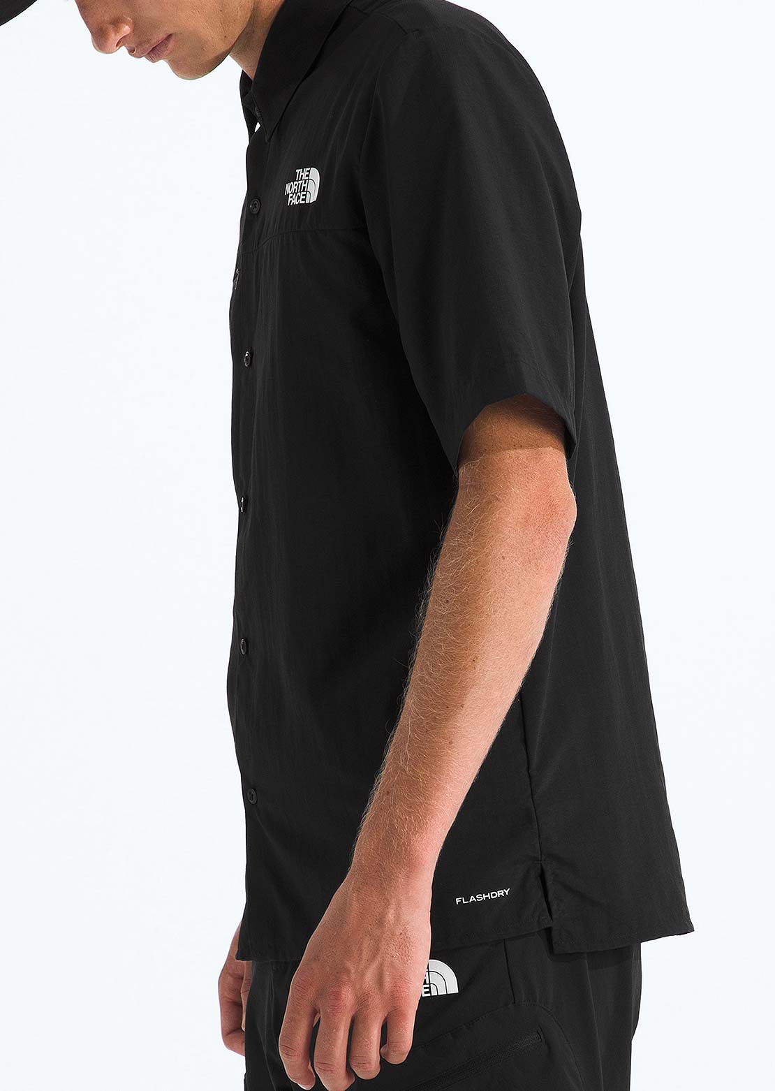 The North Face Men's Packable Button Up Shirt TNF Black