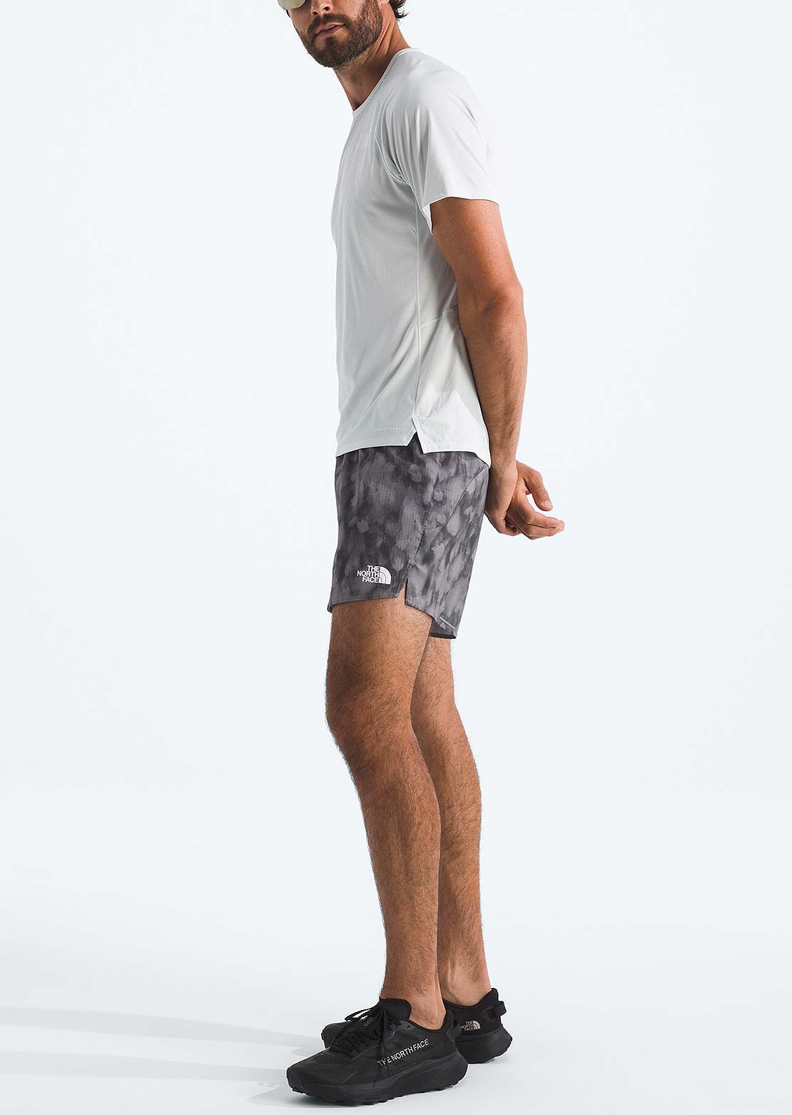 The North Face Men's Sunriser 5" Print Shorts Transcendant Grey Diffused Nature Print