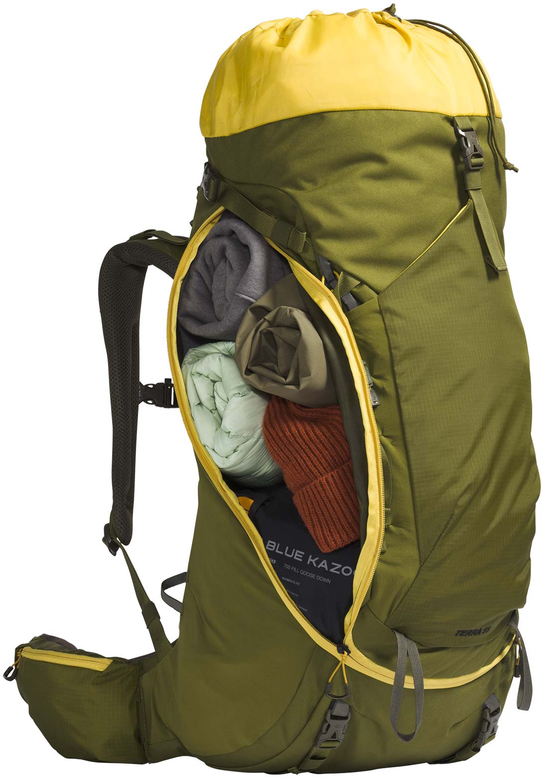 north face 55 backpack The North Face Terra 55 Backpack Forest Olive/New Taupe Green-NPF