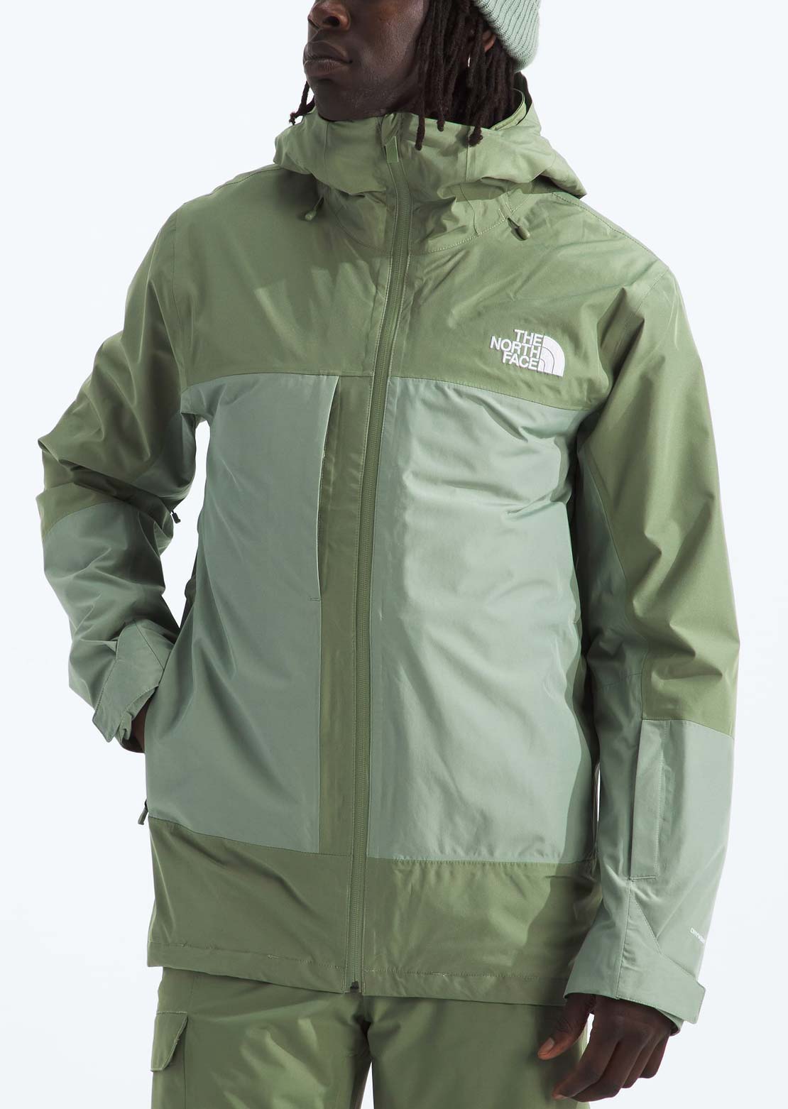 The North Face Men's ThermoBall Snow Triclimate Jacket Bark Mist/Slate Moss