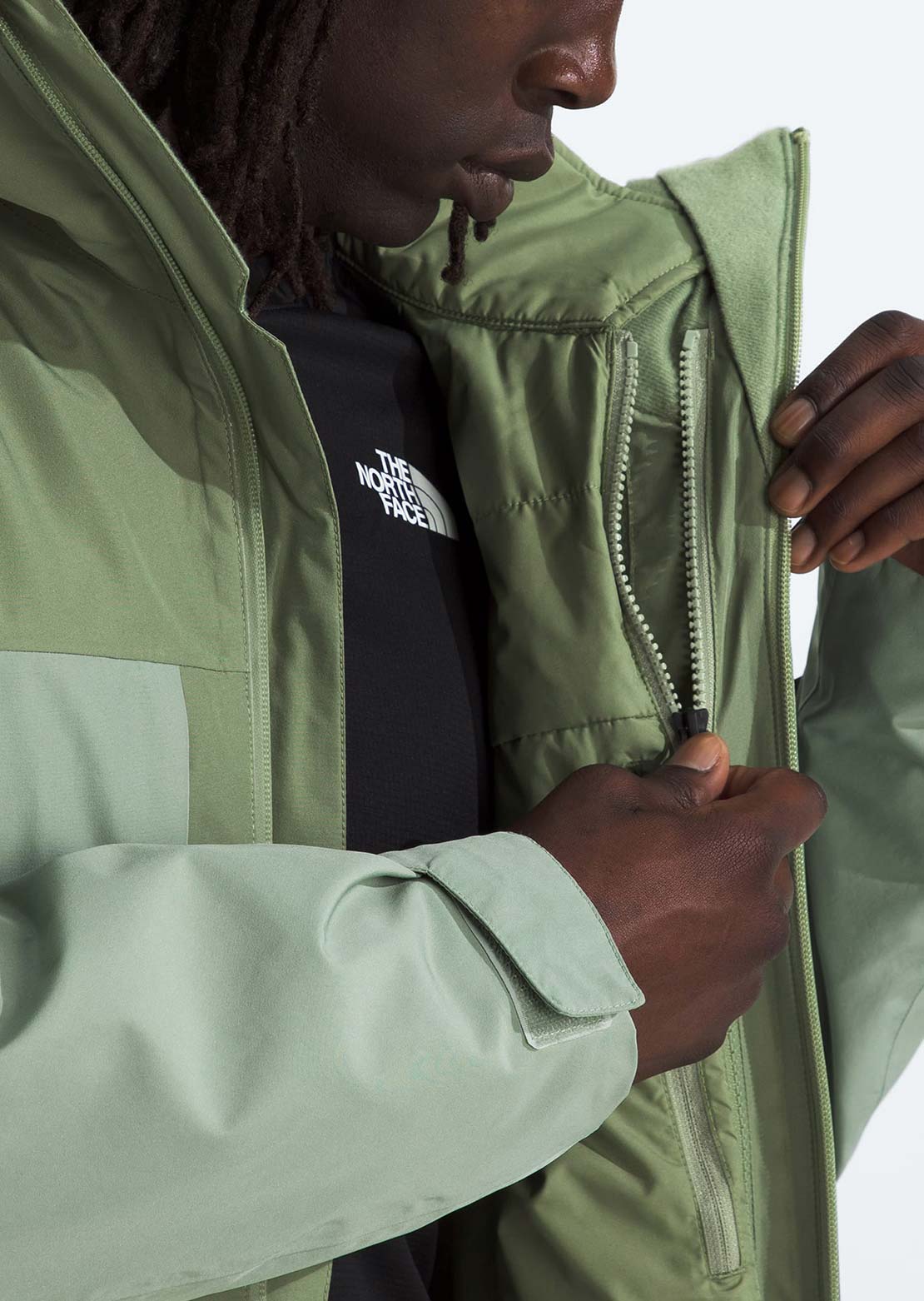 The North Face Men's ThermoBall Snow Triclimate Jacket Bark Mist/Slate Moss