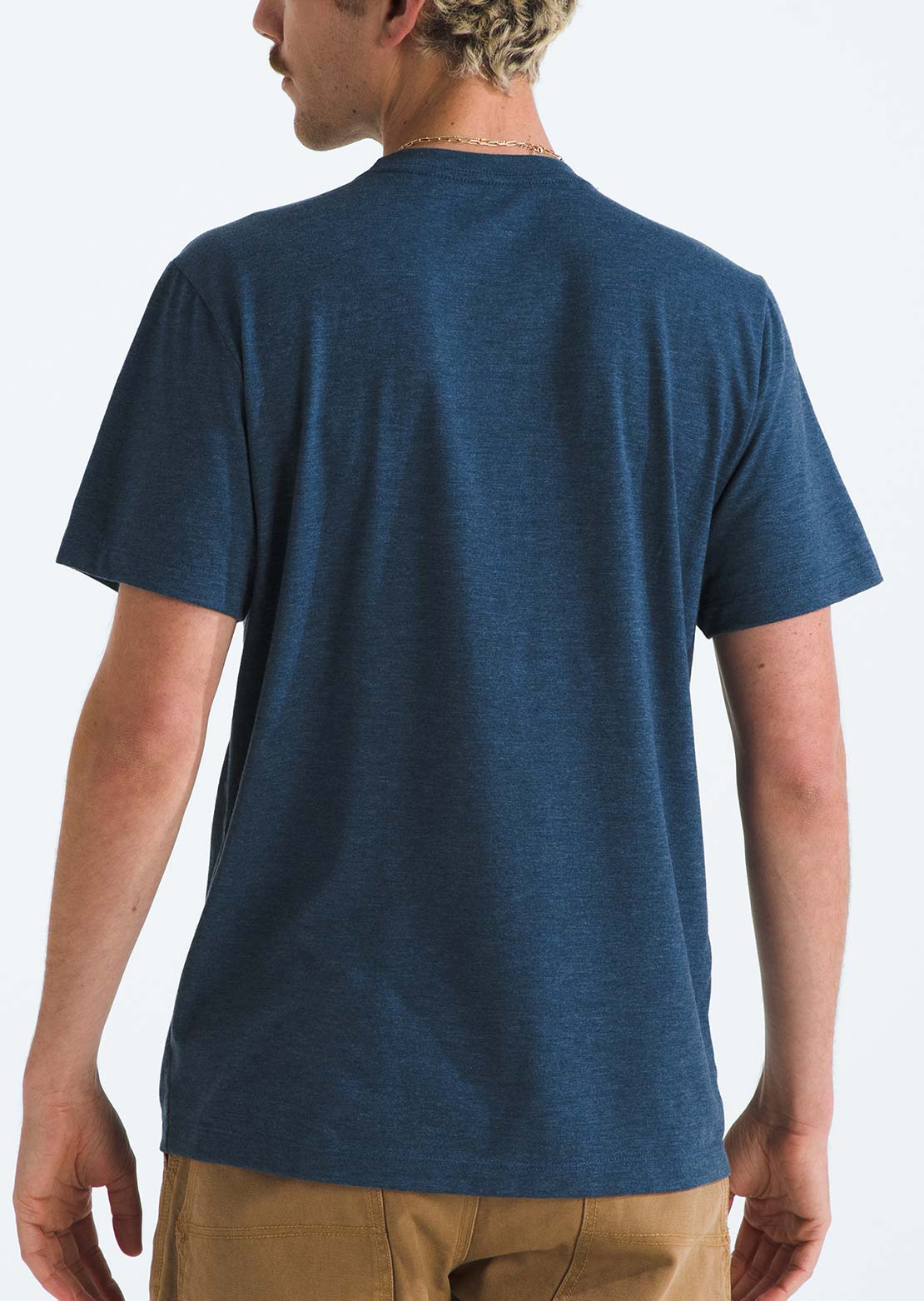 The North Face Men's Tri-Blend T-Shirt Shady Blue/White Heather
