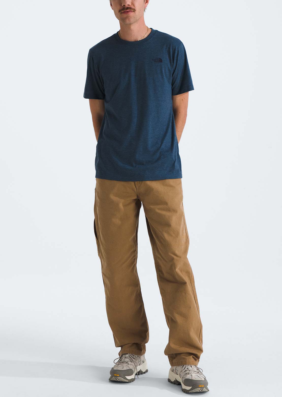 The North Face Men's Tri-Blend T-Shirt Shady Blue/White Heather
