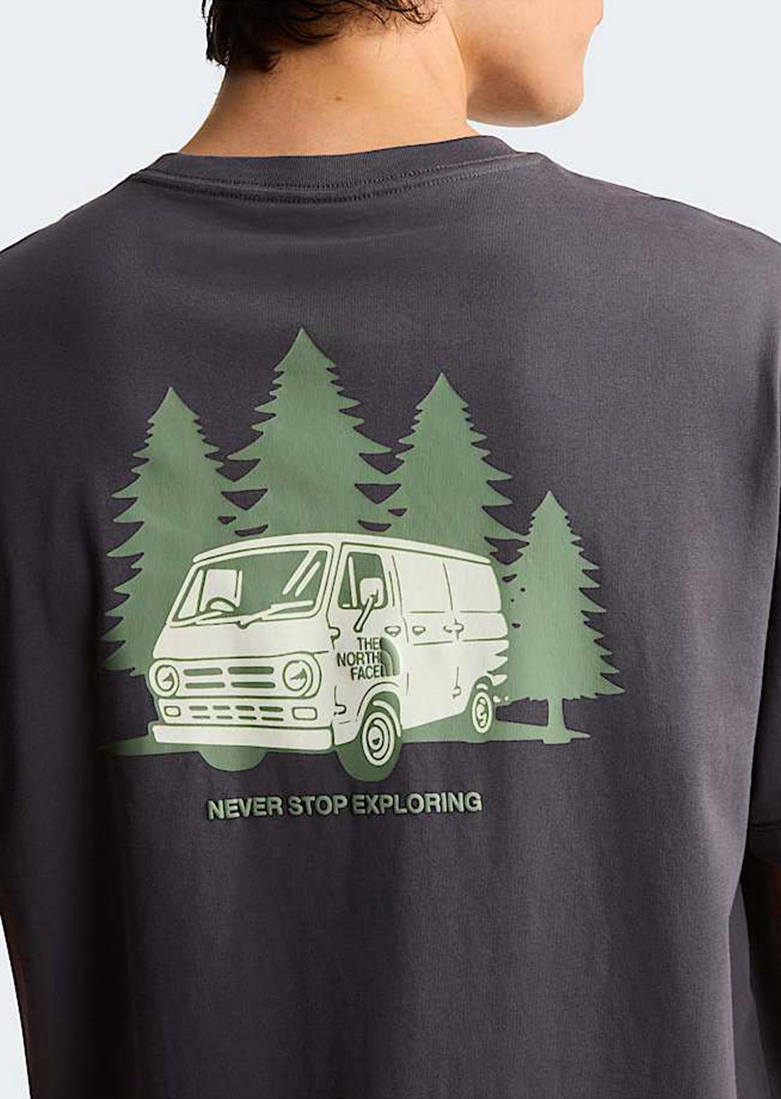 The North Face Men's Van Life Relaxed Graphic T-Shirt Anthracite Grey