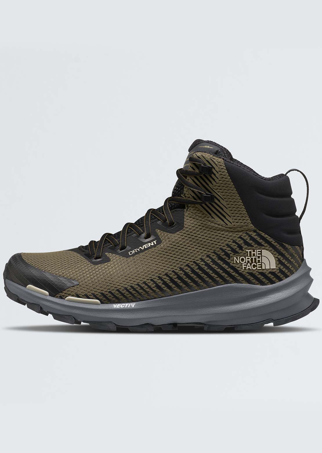 The North Face Men's VECTIV Fastpack Mid Waterproof Hiking Boots Military Olive/TNF Black