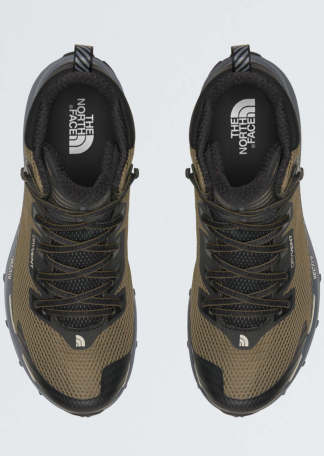 The North Face Men's VECTIV Fastpack Mid Waterproof Hiking Boots Military Olive/TNF Black