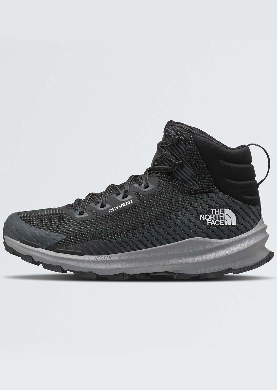 The North Face Men's VECTIV Fastpack Mid Waterproof Hiking Boots TNF Black/Vanadis Grey