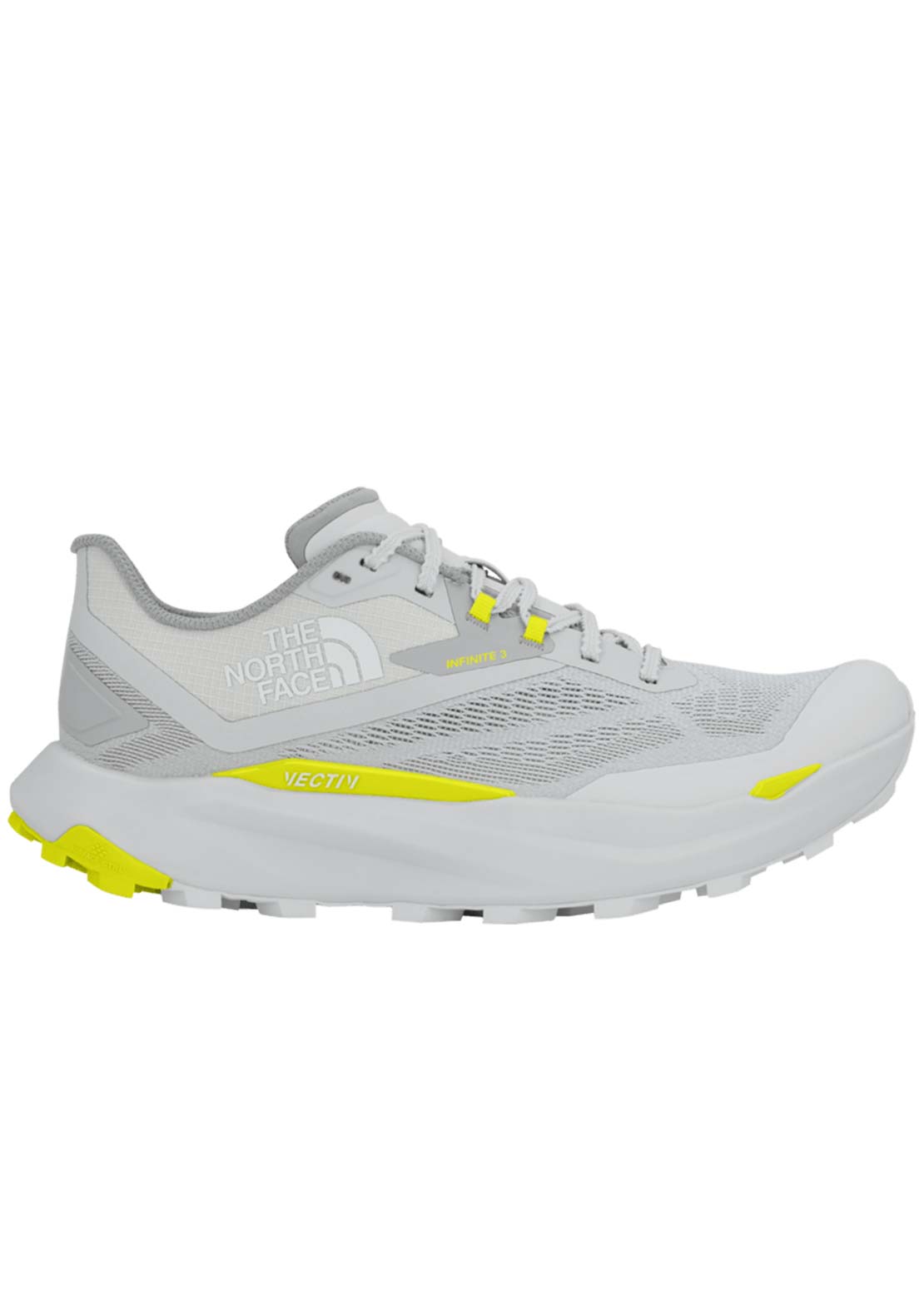 The North Face Men's Vectiv Infinite 3 Shoes Glacier Grey/Sulphur Spring Green