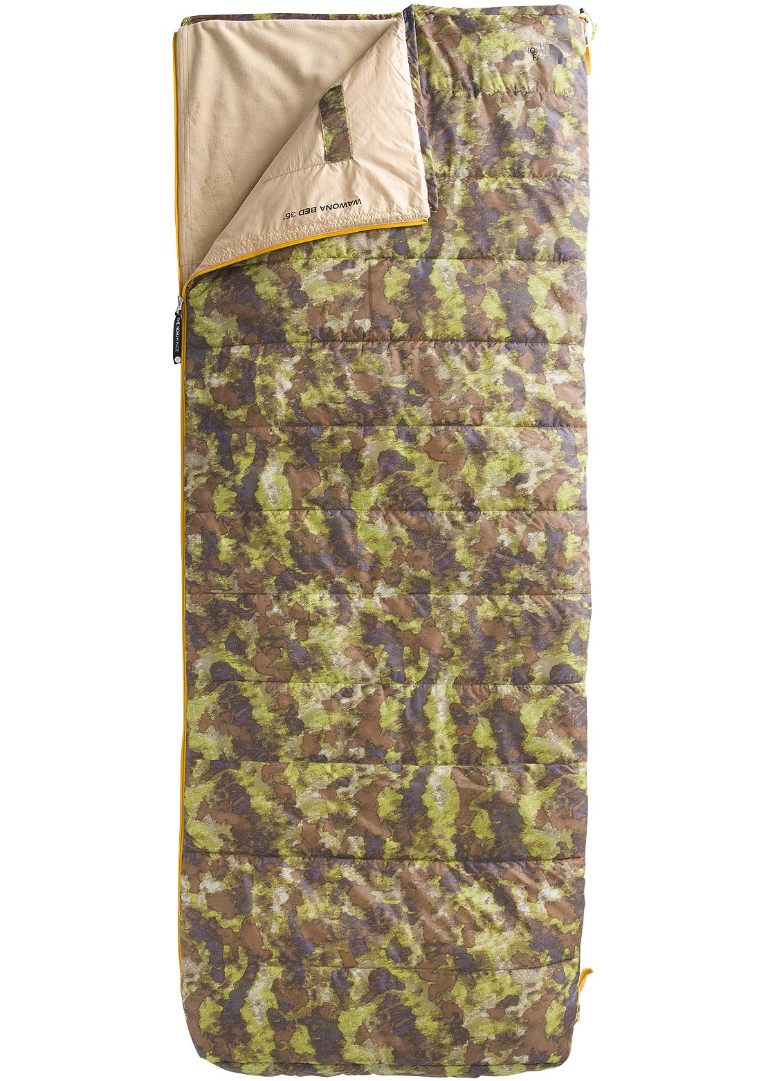 The North Face Men&#39;s Wawona 35 Sleeping Bag Utility Brown Stippled Camo Print
