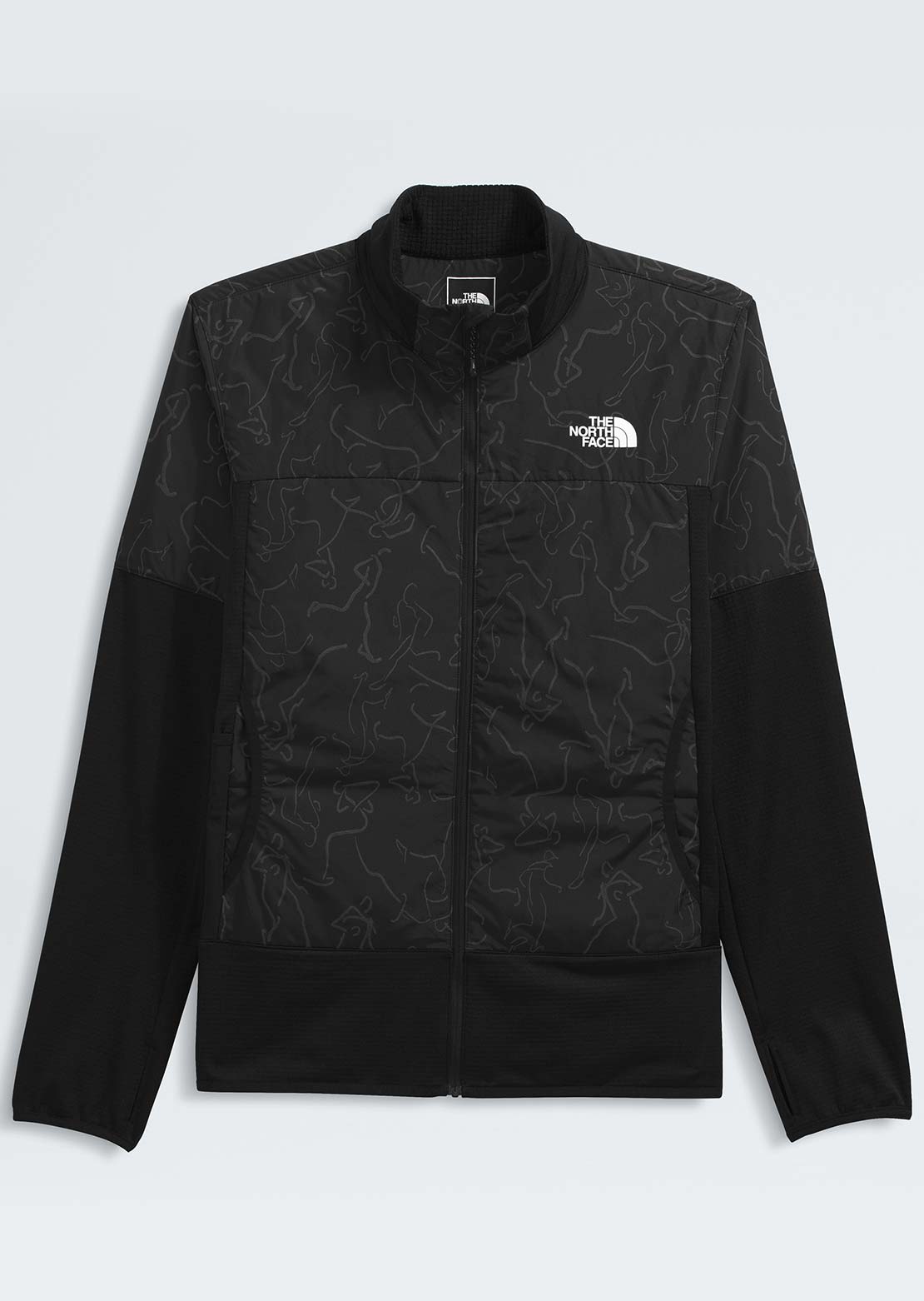 The North Face Men's Winter Warm Pro Print Jacket TNF Black Essentialism Print