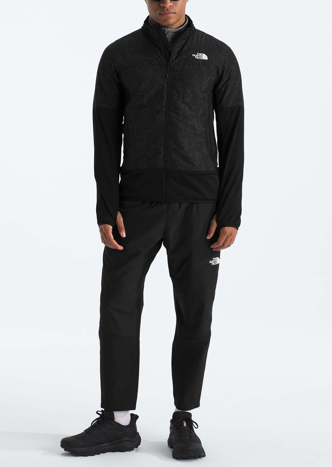 The North Face Men's Winter Warm Pro Print Jacket TNF Black Essentialism Print