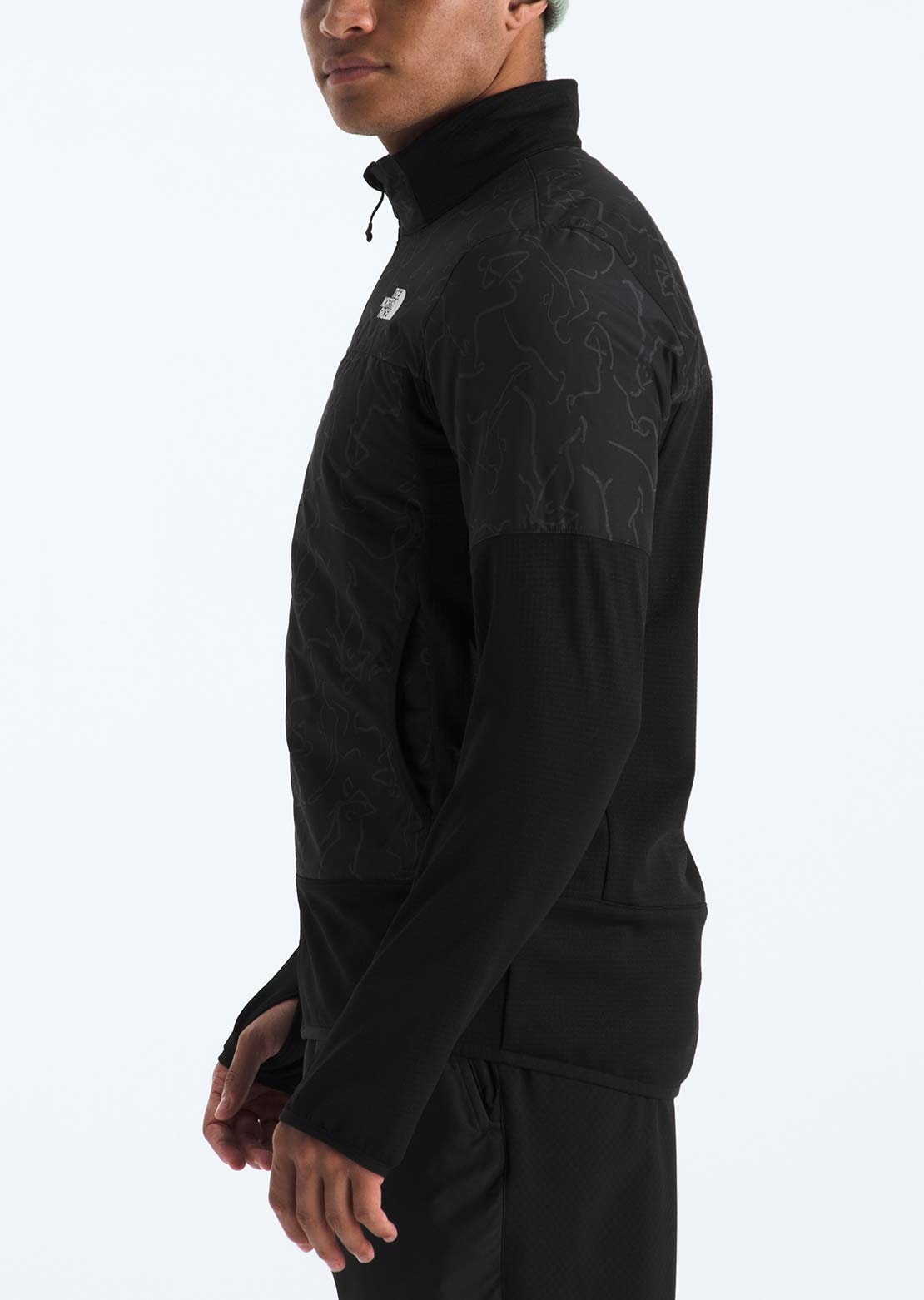 The North Face Men's Winter Warm Pro Print Jacket TNF Black Essentialism Print
