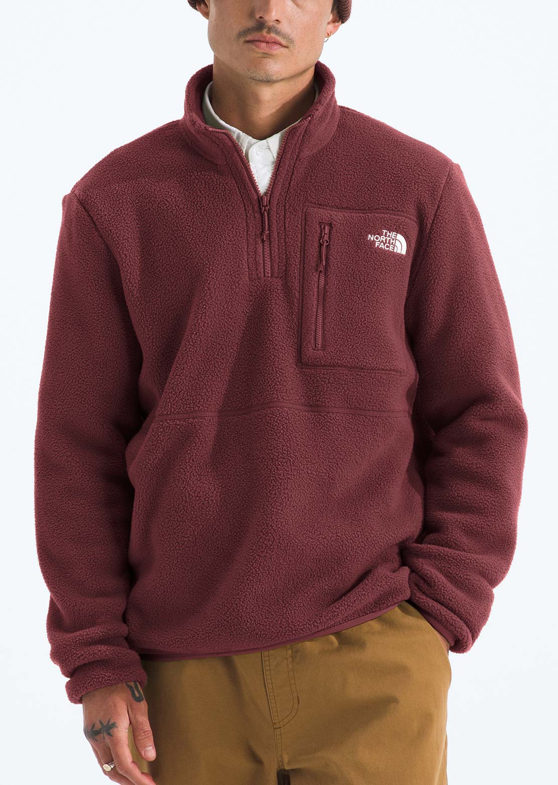 The North Face Men's Yumiori 1/4 Zip Jacket Sumac