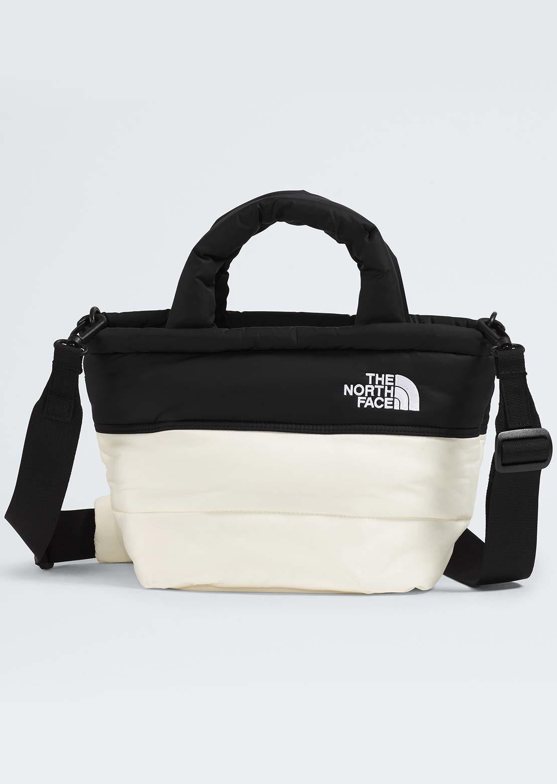 The North Face Nuptse Mini Bag White Dune/TNF Black