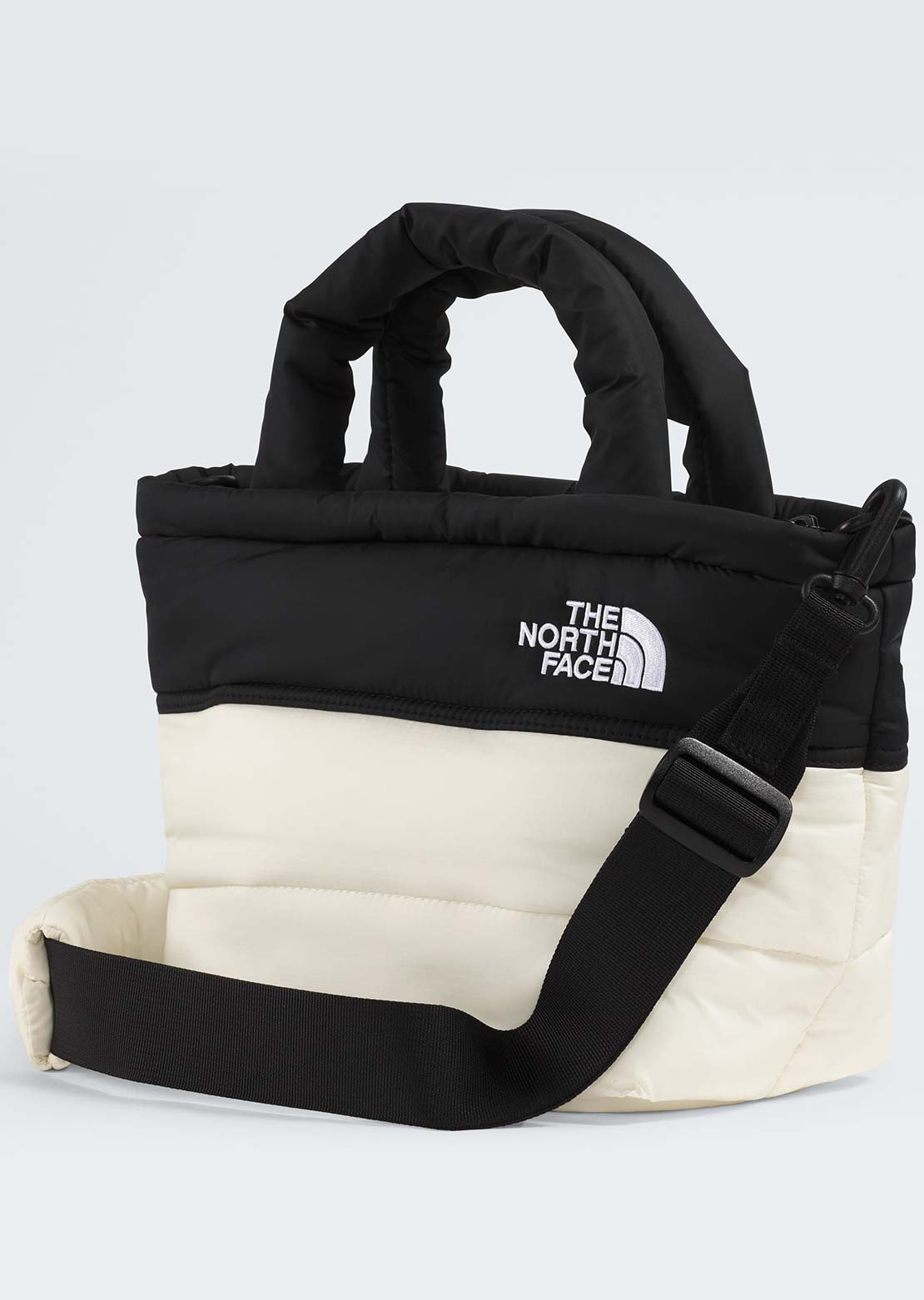 The North Face Nuptse Mini Bag White Dune/TNF Black