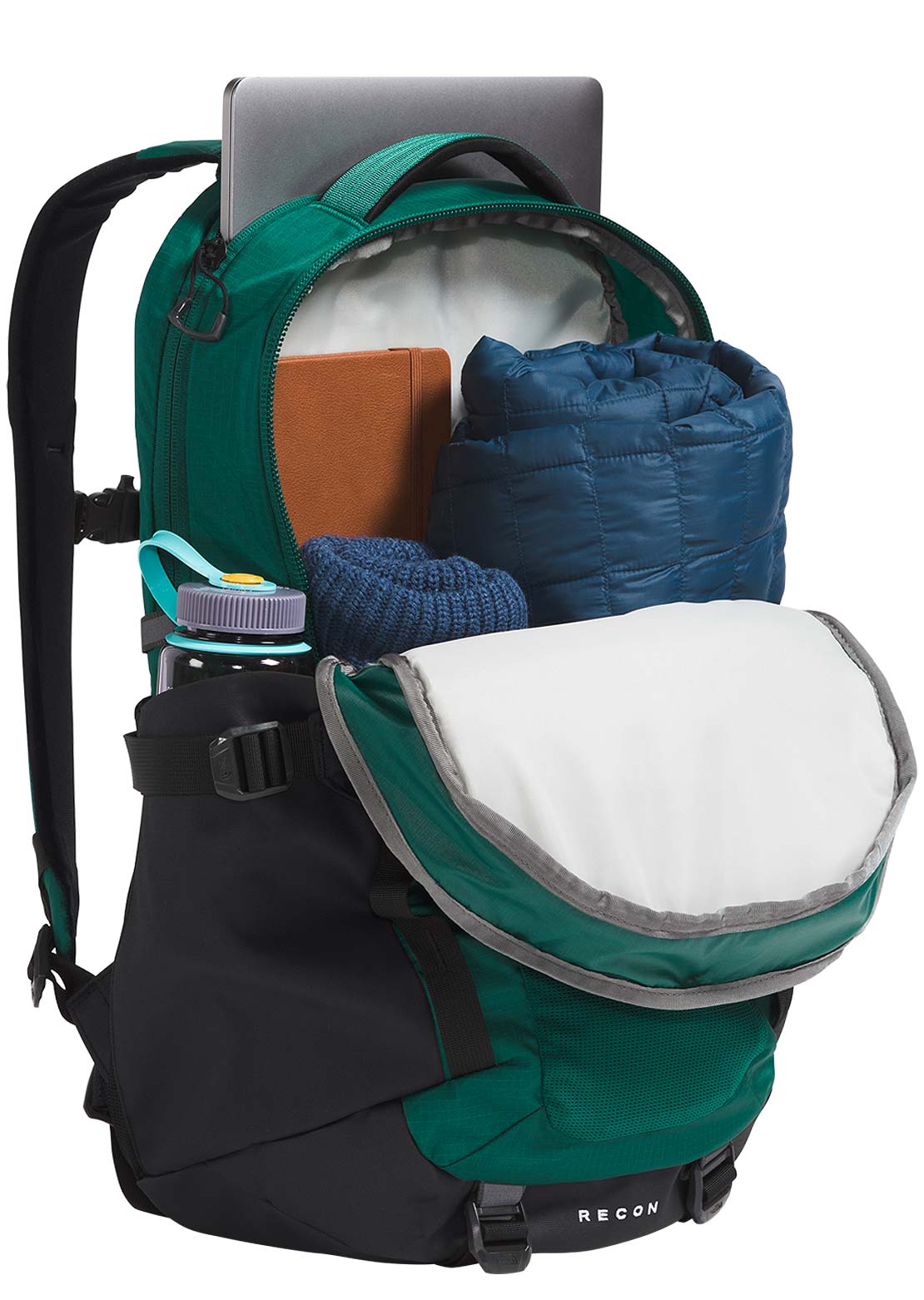 The North Face Recon Backpack Evergreen/TNF Black