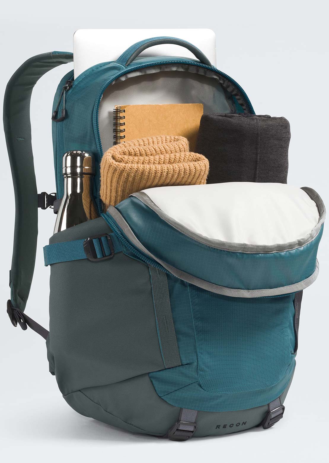north face grey and teal backpack The Borealis Mini The North Face Borealis Backpack also features a stowable hipbelt and sternum strap for extra stability and comfort The North Face Jester Black