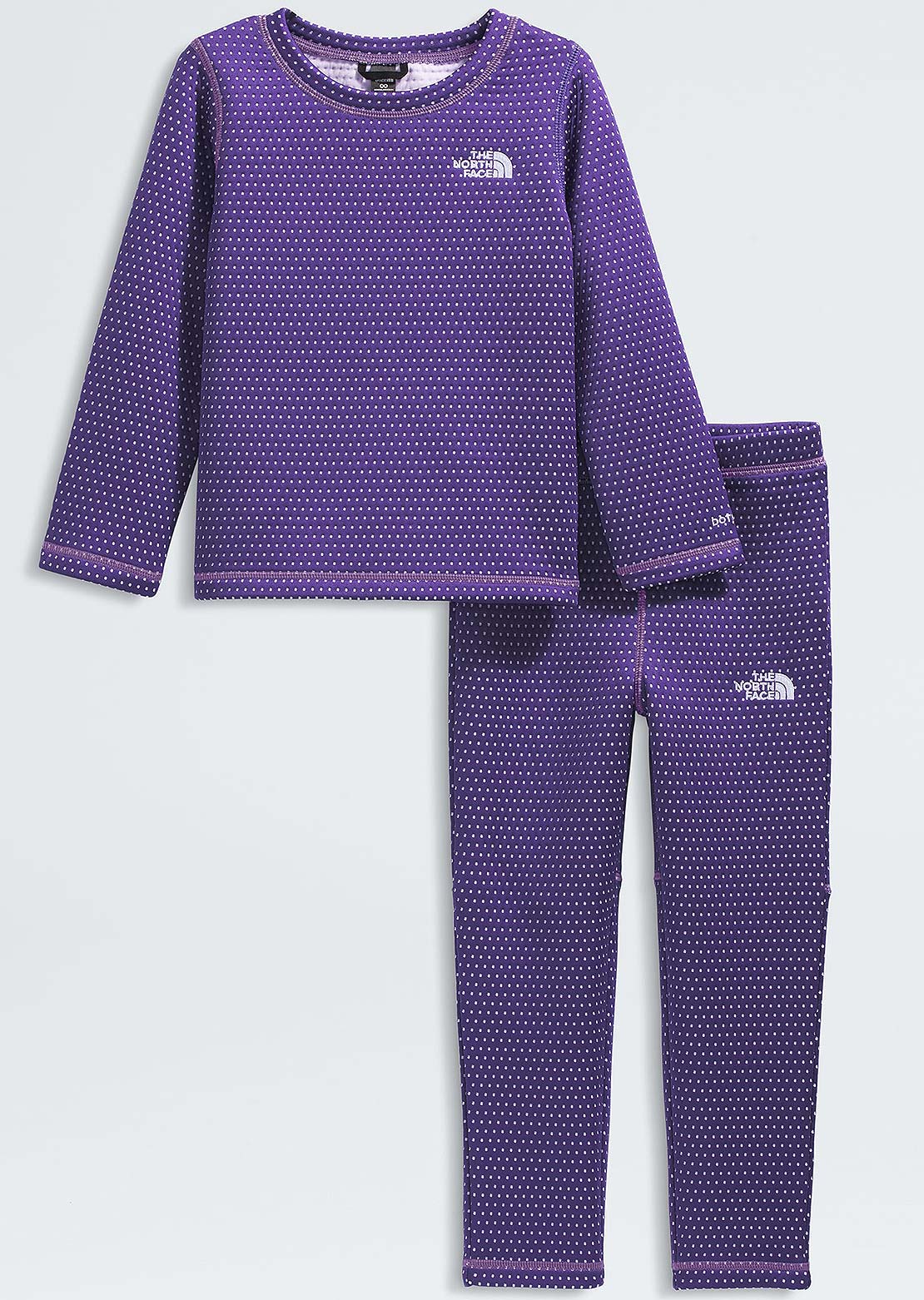 The North Face Toddler Dotknit Thermal Set Peak Purple