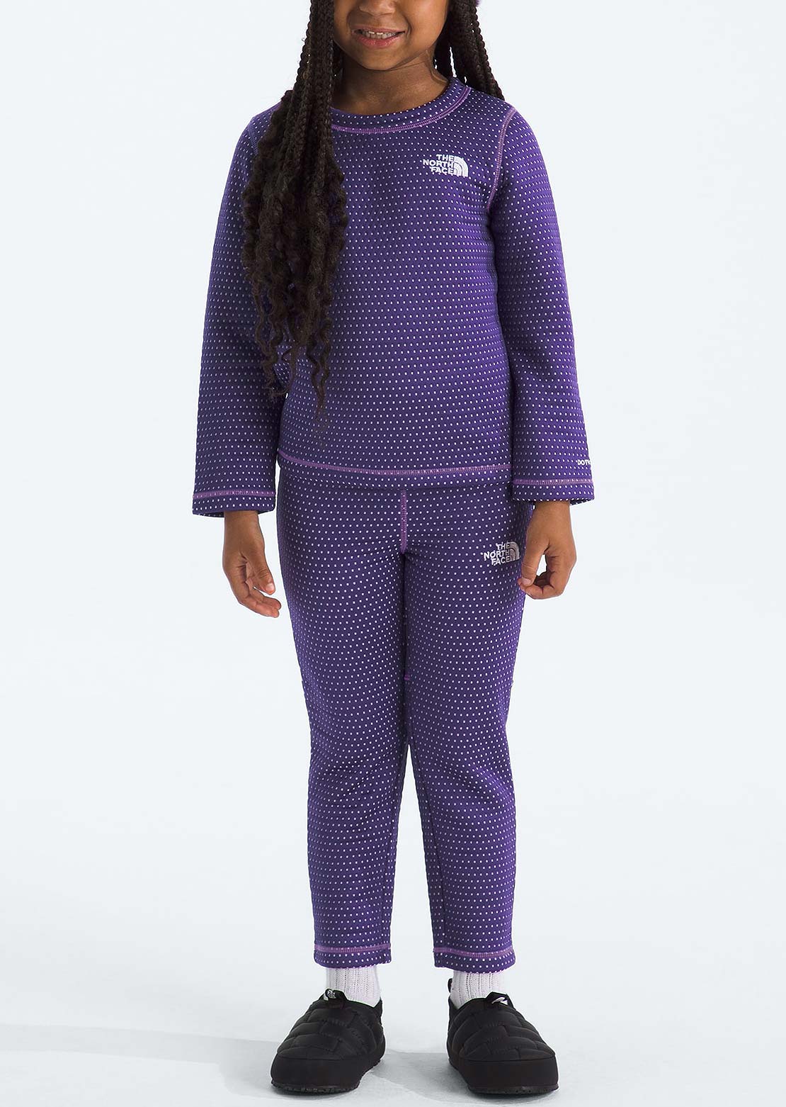 The North Face Toddler Dotknit Thermal Set Peak Purple