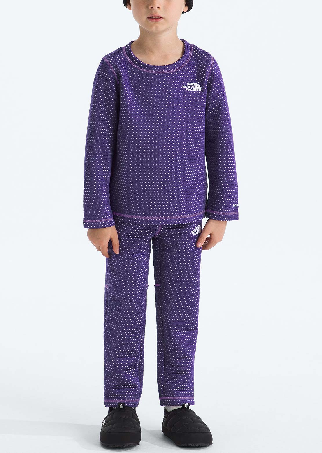 The North Face Toddler Dotknit Thermal Set Peak Purple