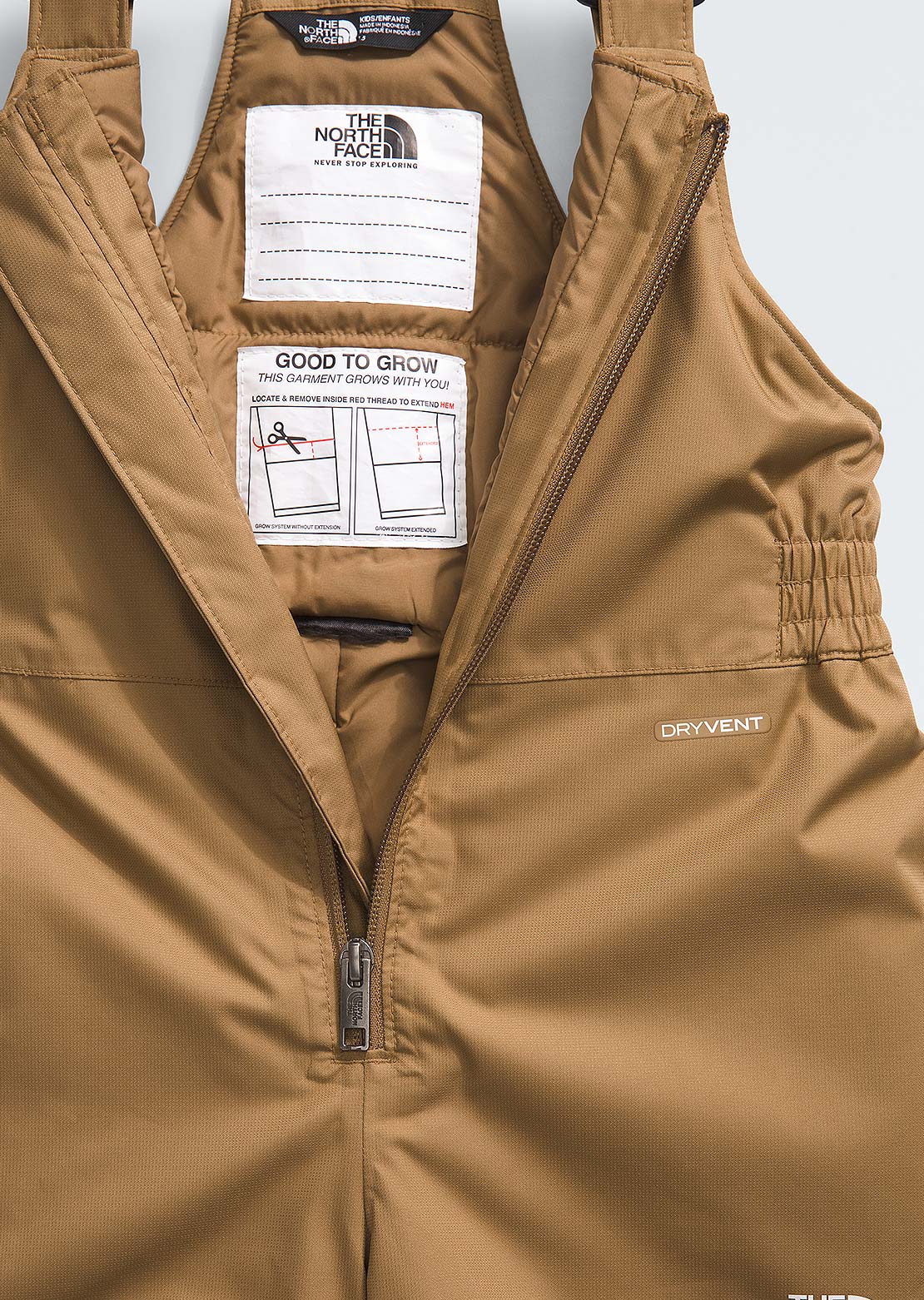 The North Face Toddler Freedom Insulated Bib Pant Utility Brown