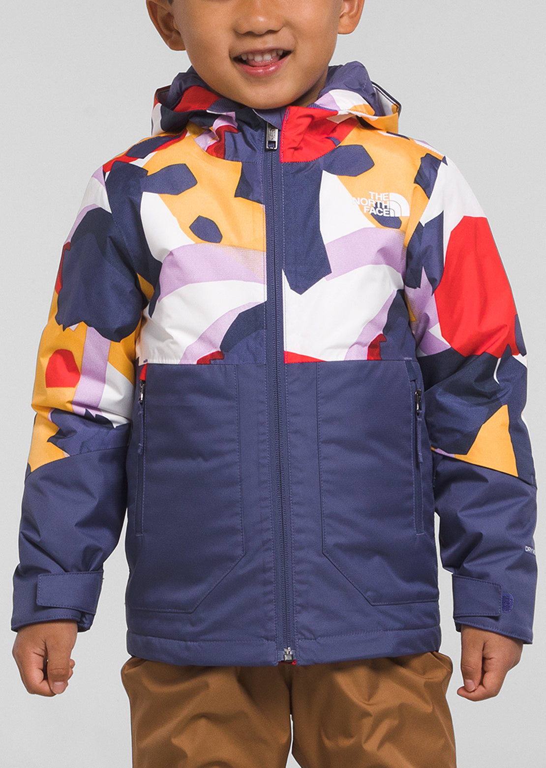 The North Face Toddler Freedom Insulated Jacket Cave Blue Collage Shapes Print