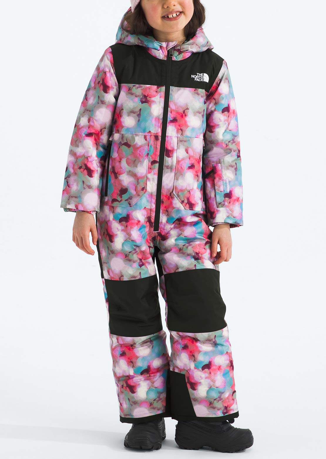 The North Face Toddler Freedom Print Snow Suit Lite Lilac Lens Flare Print