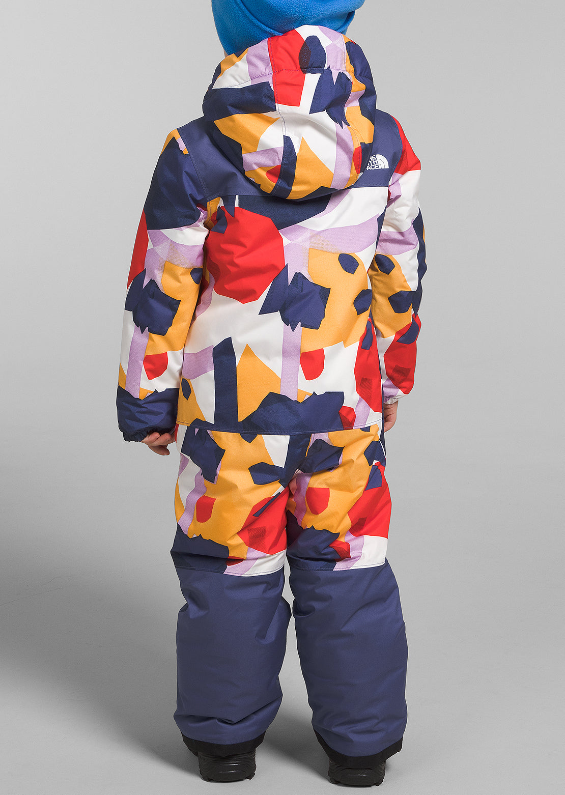 The North Face Toddler Freedom Snow Suit Cave Blue Collage Shapes Print