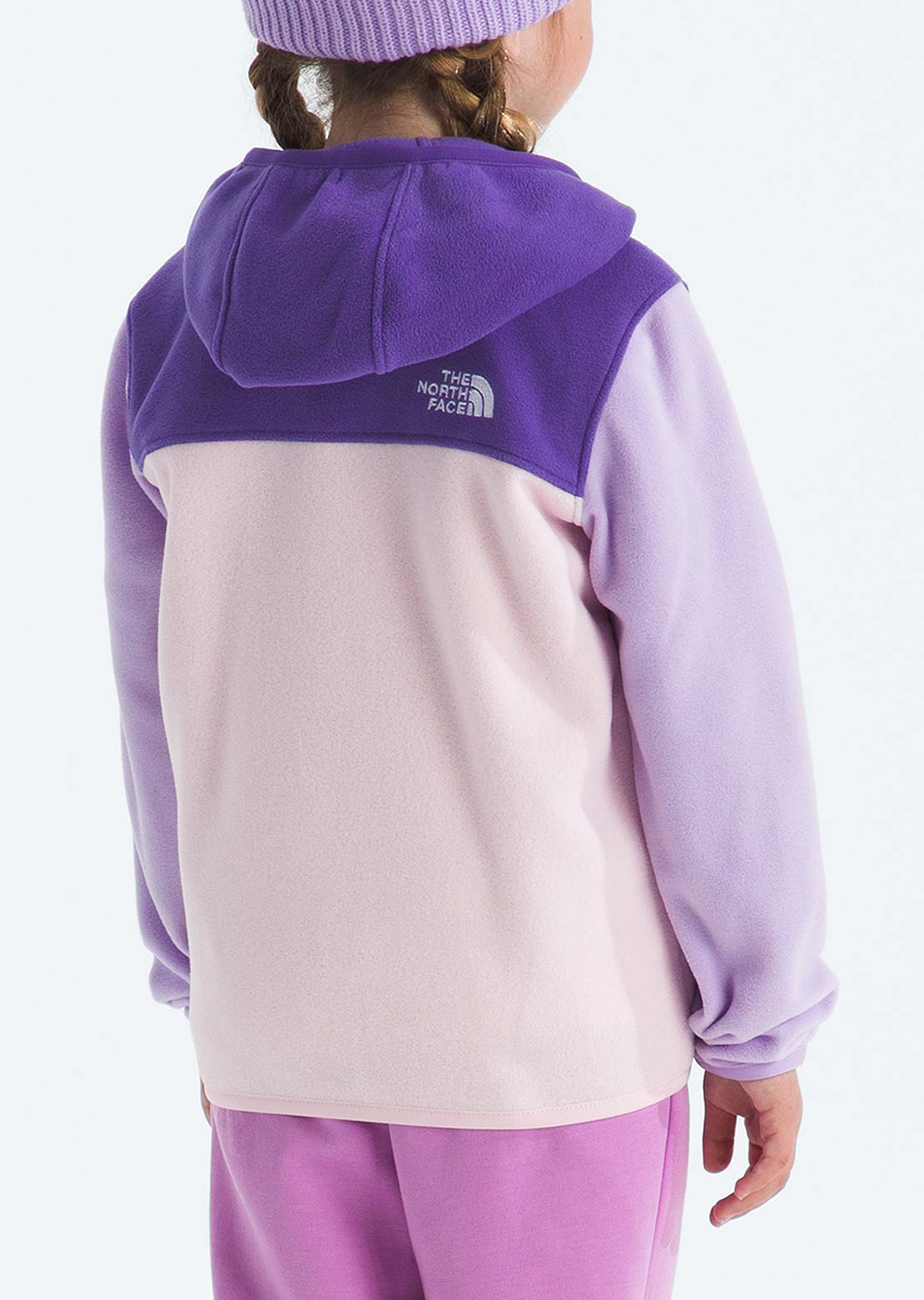 The North Face Toddler Glacier Full Zip Hood Peak Purple/Lite Lilac/Pale Blossom