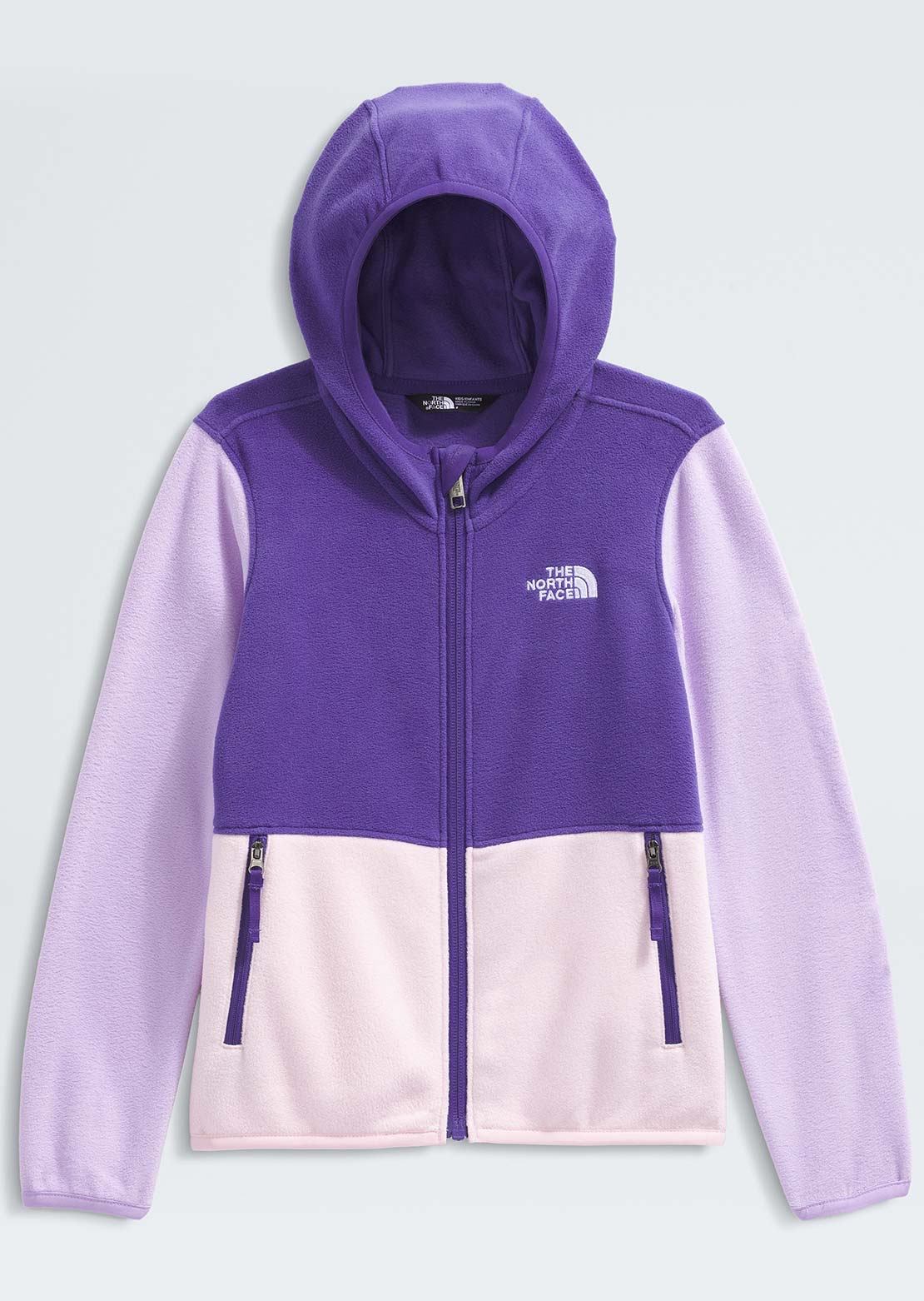 The North Face Toddler Glacier Full Zip Hood Peak Purple/Lite Lilac/Pale Blossom