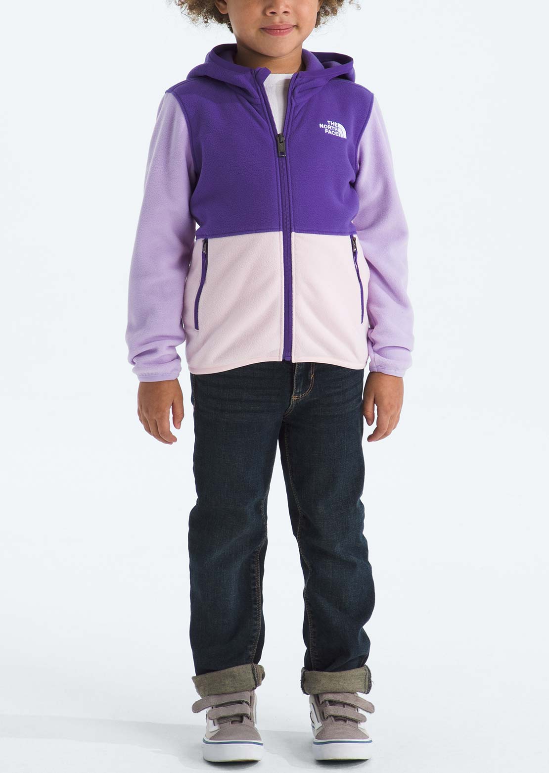 The North Face Toddler Glacier Full Zip Hood Peak Purple/Lite Lilac/Pale Blossom