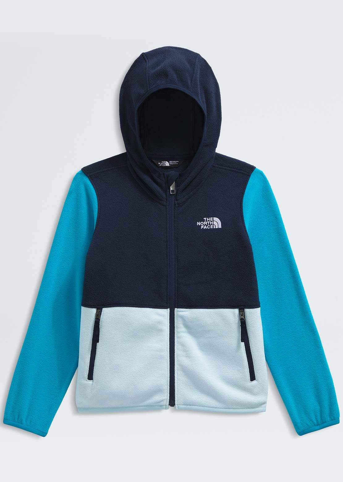 The North Face Toddler Glacier Full Zip Hood Summit Navy/Meridian Blue/Polar Haze