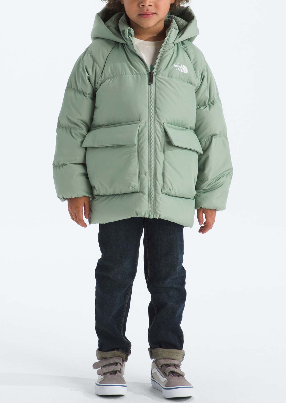 The North Face Toddler North Down Fleece-Lined Parka Slate Moss