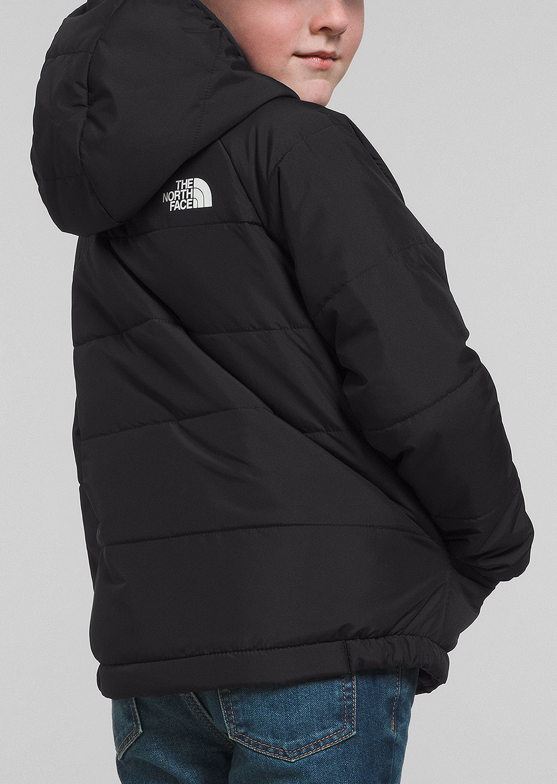 The North Face Toddler Reversible Perrito Hooded Jacket TNF Black