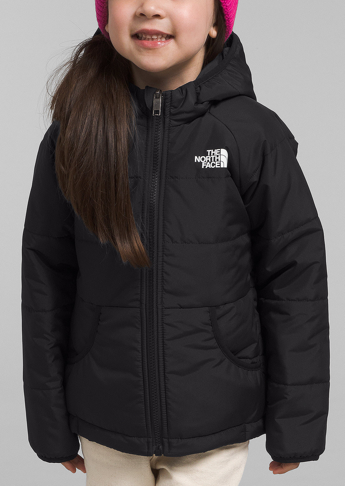 The North Face Toddler Reversible Perrito Hooded Jacket TNF Black