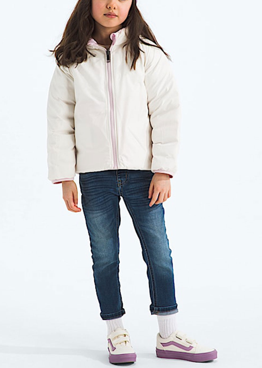 The North Face Toddler Reversible Perrito Hooded Jacket Pale Blossom