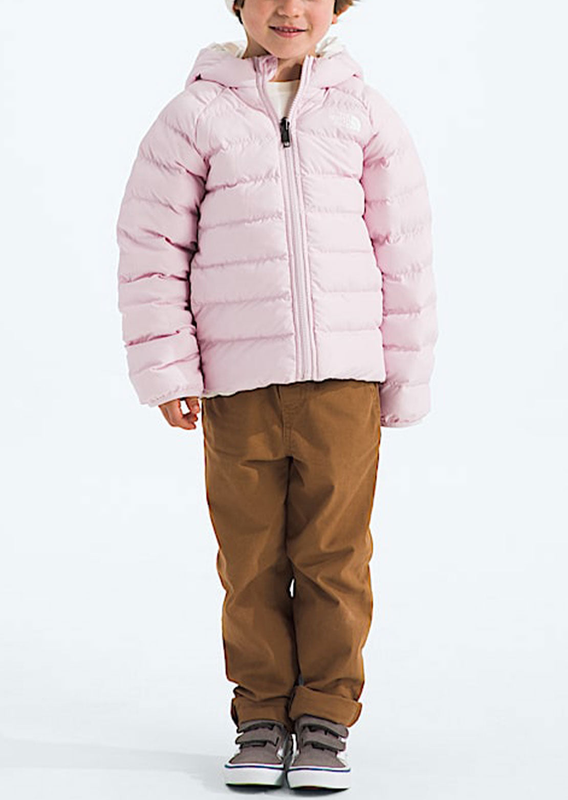 The North Face Toddler Reversible Perrito Hooded Jacket Pale Blossom