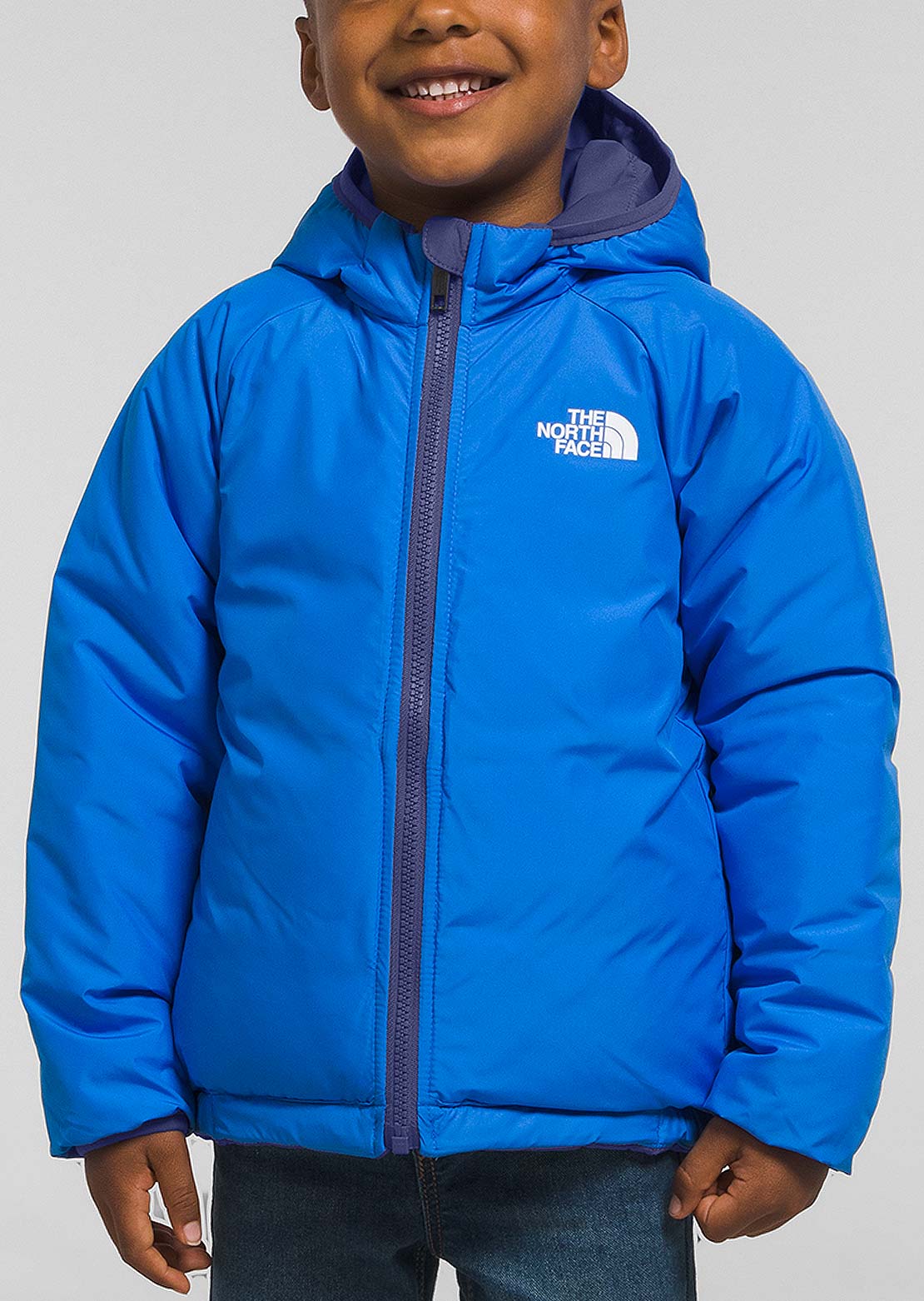 The North Face Toddler Reversible Perrito Hooded Jacket Cave Blue