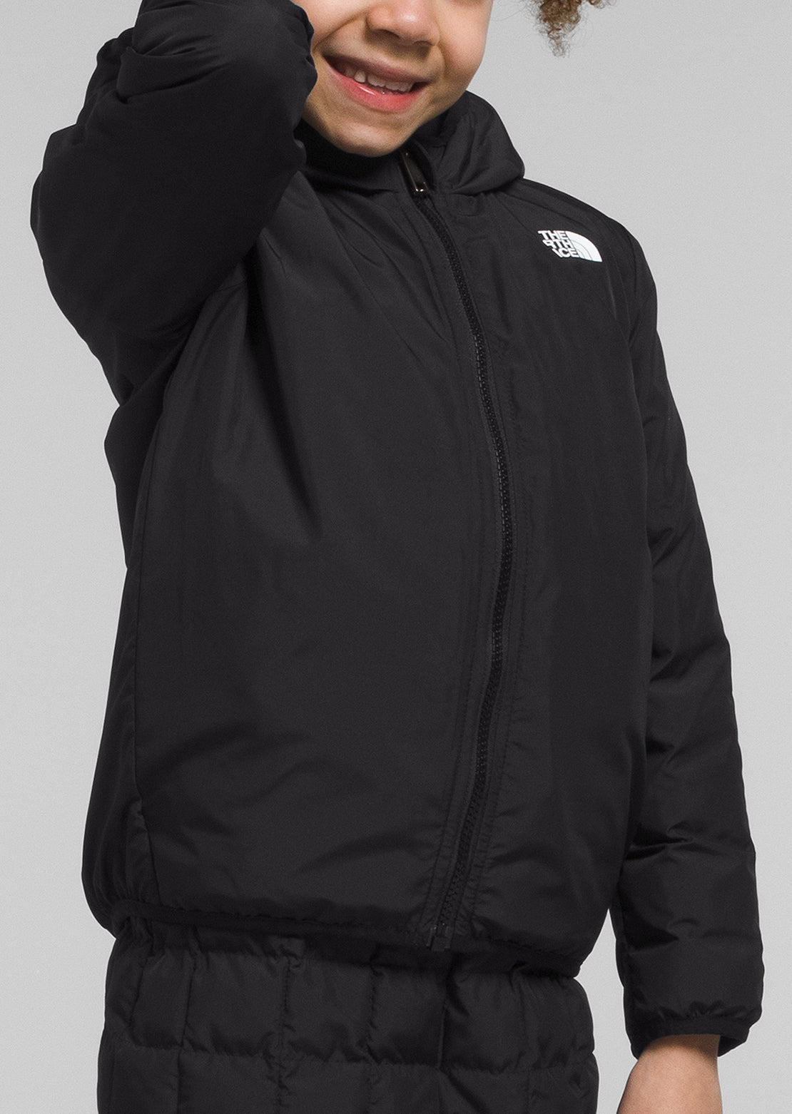 The North Face Toddler Reversible ThermoBall Hooded Jacket TNF Black