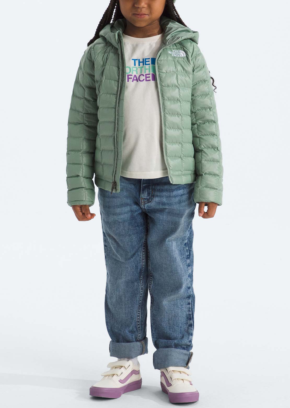 The North Face Toddler ThermoBall Hooded Jacket Slate Moss