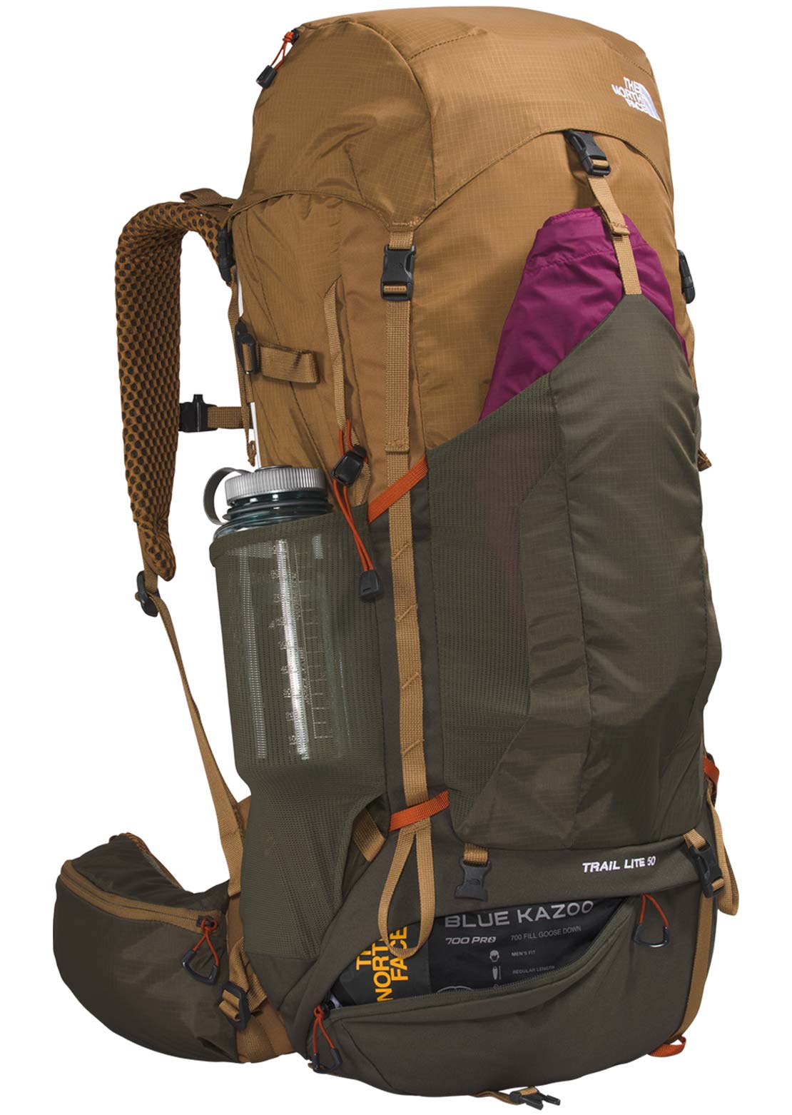 The North Face Trail Lite 50L Hiking Backpack Utility Brown/New Taupe Green-NPF