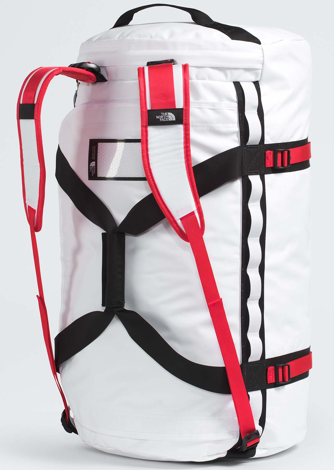 The North Face Unisex Base Camp Duffel Bag TNF White/TNF Black/Elevation Red