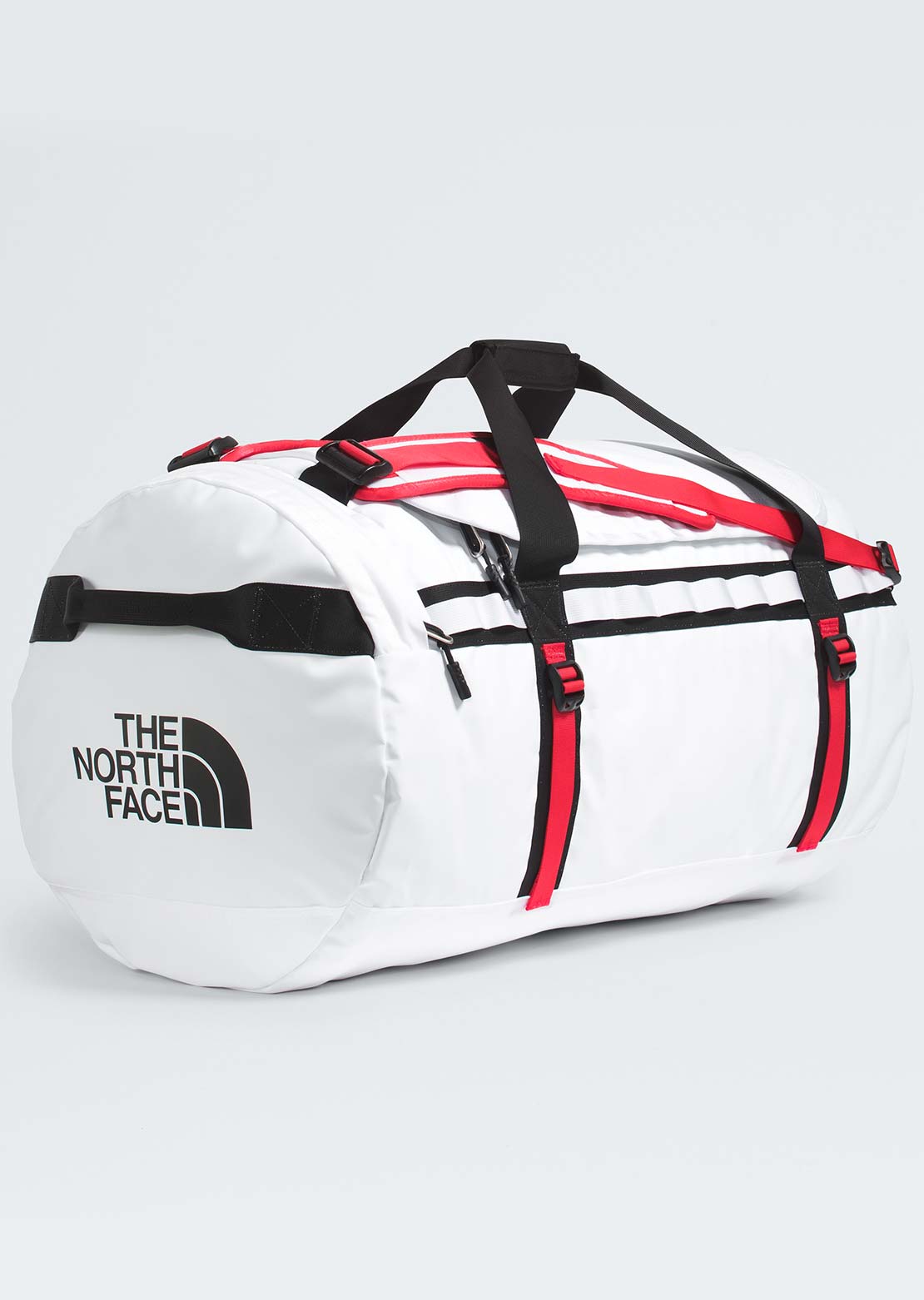 The North Face Unisex Base Camp Duffel Bag TNF White/TNF Black/Elevation Red