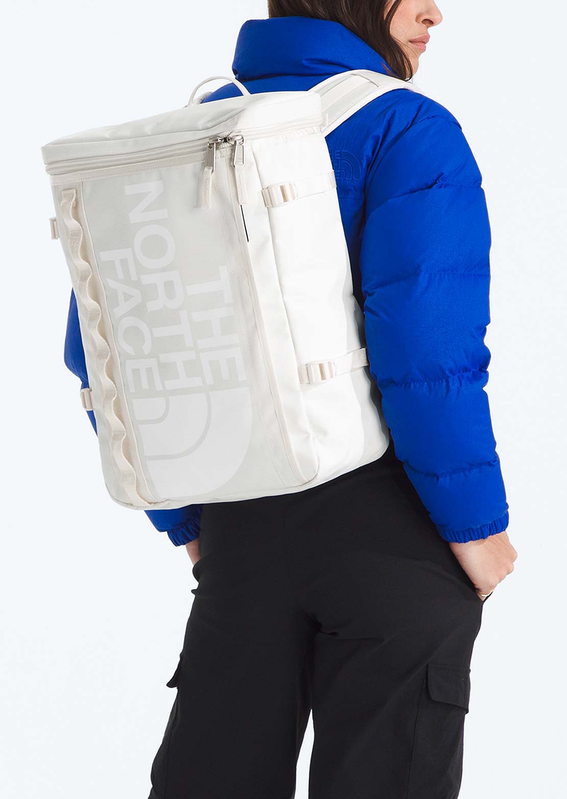 The North Face Unisex Base Camp Fusebox Backpack White Dune/TNF White