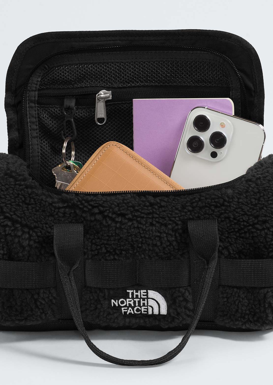 The North Face Unisex Base Camp High Pile Mini Bag TNF Black/TNF White