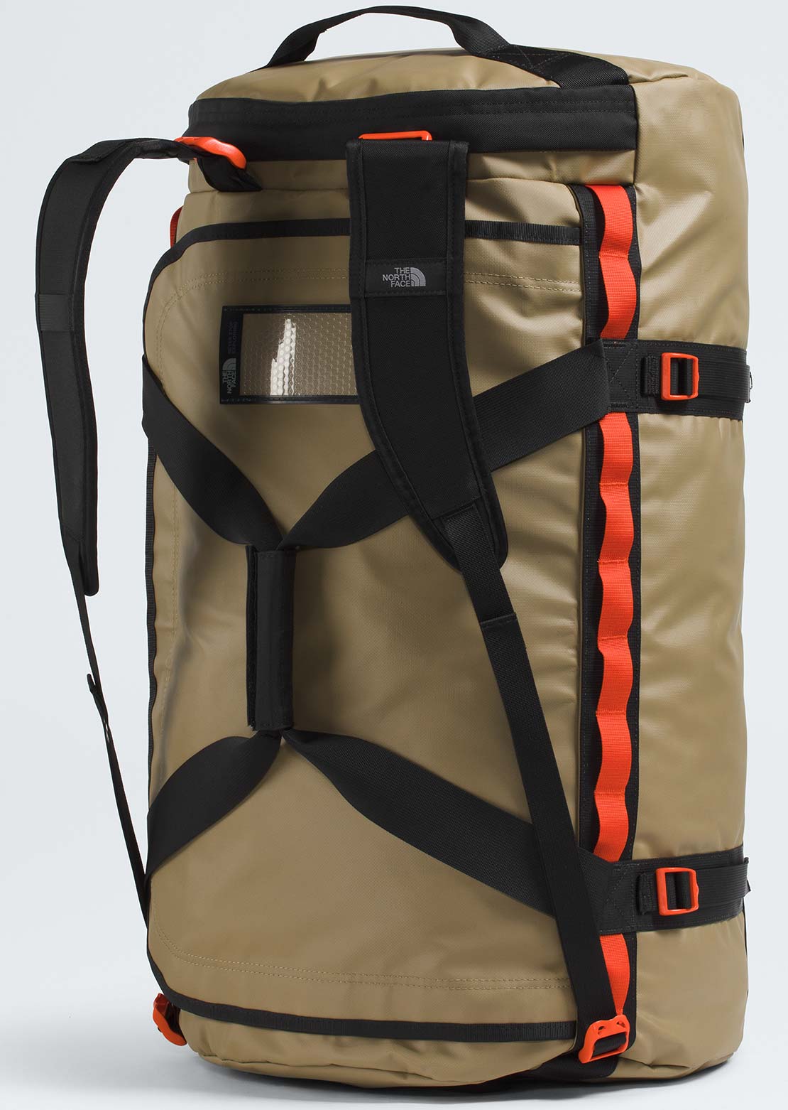 The North Face Unisex Base Camp L Duffel Bag Cedar/TNF Black/Lava Red